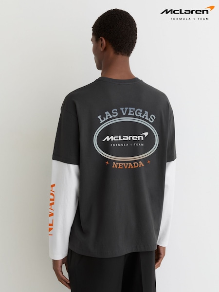 Black Woody McLaren F1 Team Las Vegas T-Shirt Unisex Fit (G09151) | €134