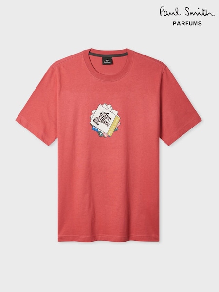 PS Paul Smith Pink Logo Graphic T-Shirt (G09327) | SGD 145