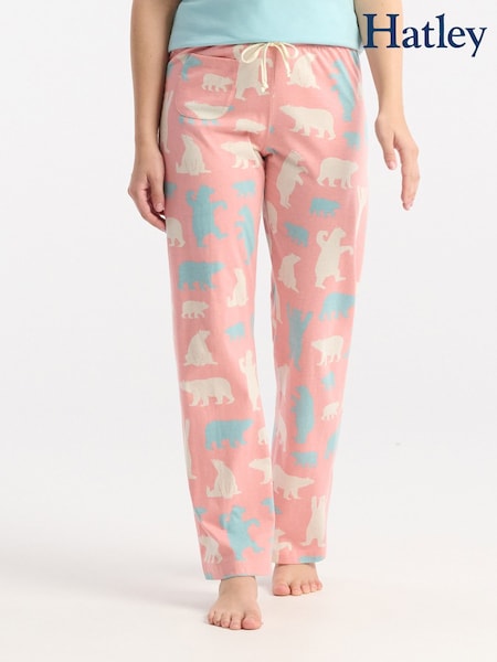 Pink Polar Bears Women's Jersey Pyjama Pants (G09600) | €38