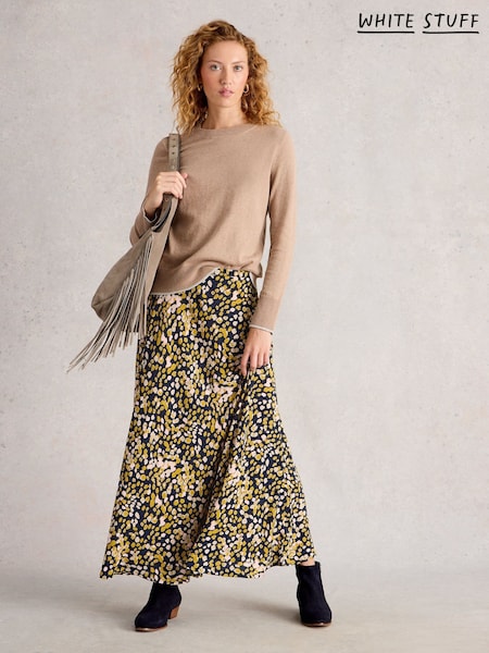 White Stuff Hope Bias Cut Maxi Skirt (G09683) | R$ 640