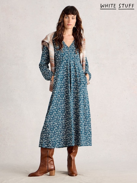 White Stuff Blue Megan Jersey Dress (G09693) | €92