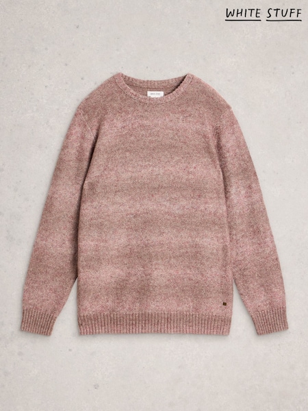 White Stuff Pink Ombre Crew Neck Jumper (G09701) | R$ 590