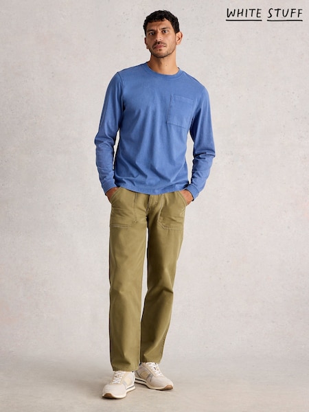 White Stuff Blue Accleton Long Sleeve T-Shirt (G09709) | €37