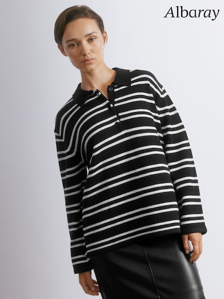 Albaray Stripe Rugby Black Top (G09728) | € 117