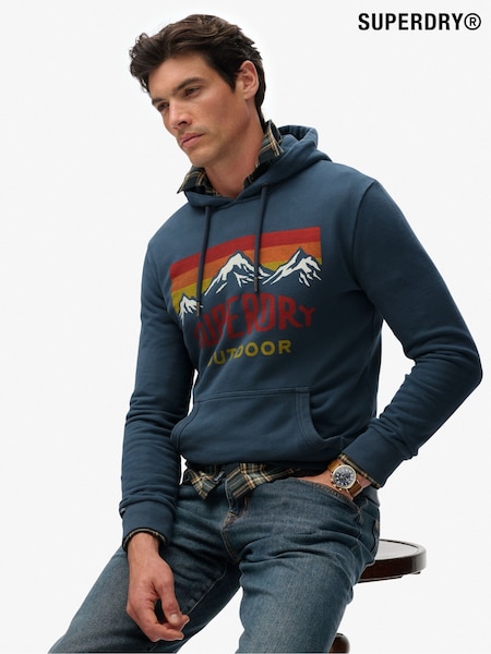 Superdry Blue Mountain Relaxed Hoodie (G10033) | €80