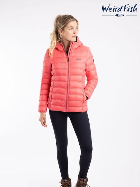 Weird Fish Orange Eshka Lightweight Padded Jacket (G10199) | €105