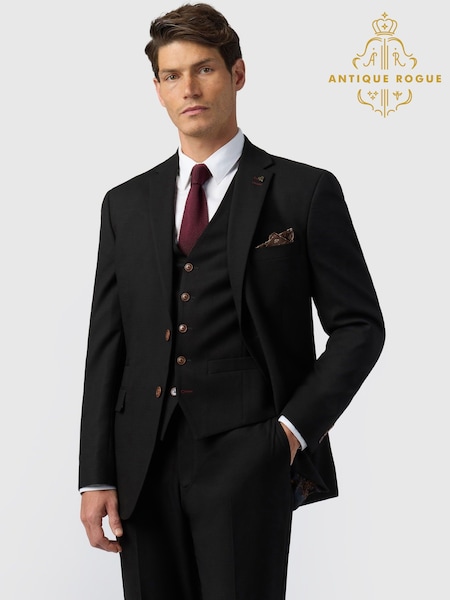 Antique Rogue Black Blake Texture Regular Jacket (G10300) | €177