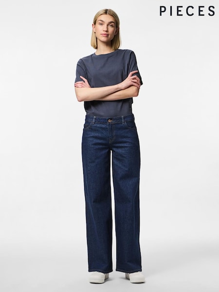 Pieces Blue Wide Jeans (G10317) | €53