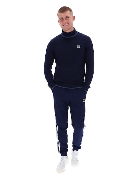 Sergio Tacchini Blue Caruso Roll Neck Top (G10428) | €99