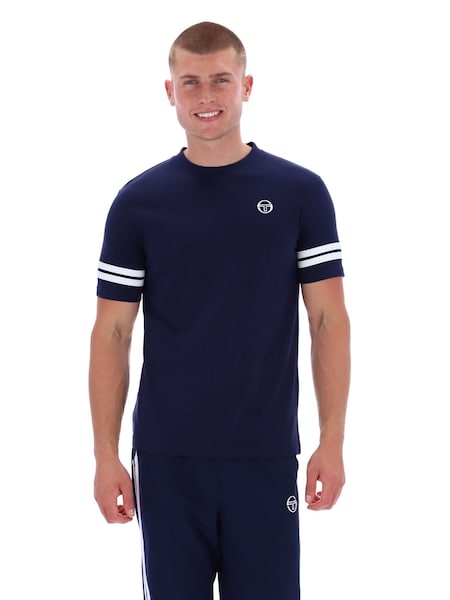 Sergio Tacchini Blue Grello Crew Neck T-Shirt (G10432) | €37