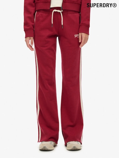 Superdry Red Athletic Stripe Flare Joggers (G10480) | €58