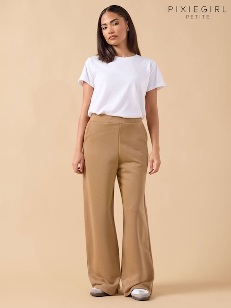 PixieGirl Petite Nude Loop Back Wide Leg Joggers (G10669) | €38