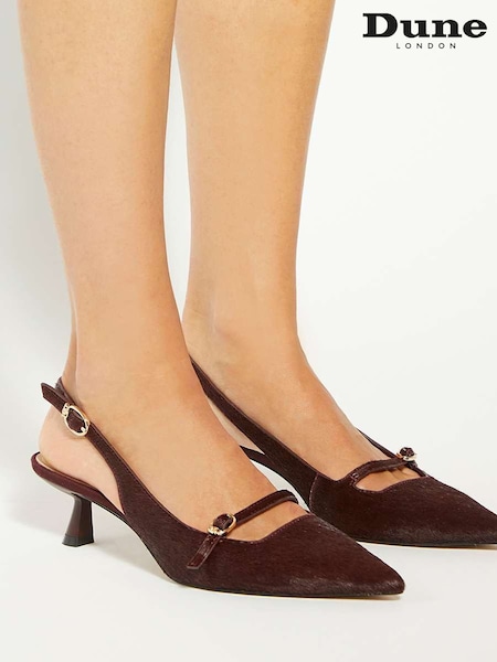 Dune London Red Deserved Shallow Mary Jane Shoes (G10746) | €131