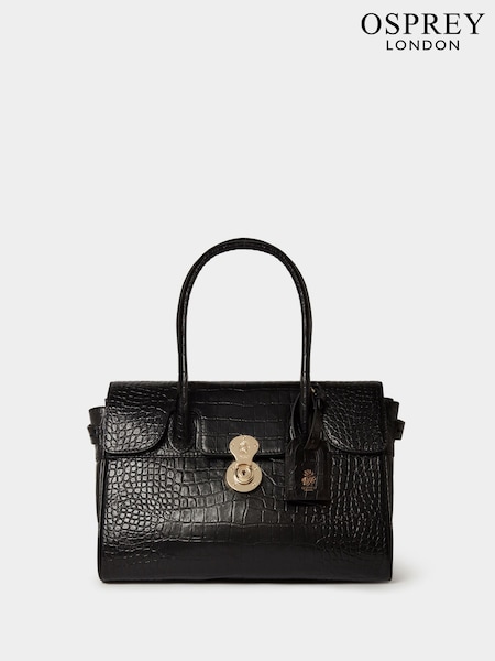 Osprey London The Weybridge Leather Shoulder Black Bag (G10926) | R$ 2.715
