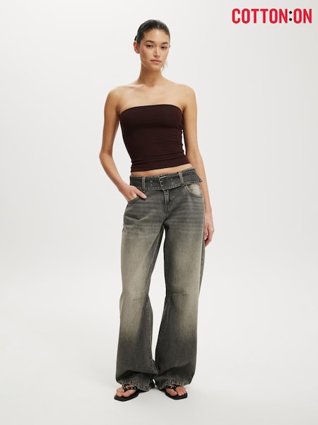 Cotton On Grey Low Barrel Jeans (G11468) | €75