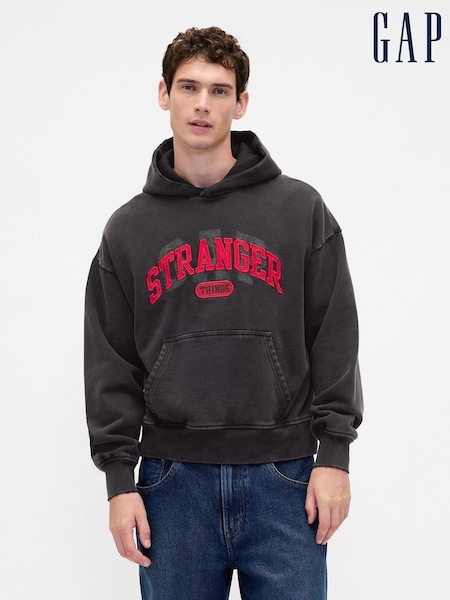 Gap Black Stranger Things Heavyweight Hoodie (G11594) | €125