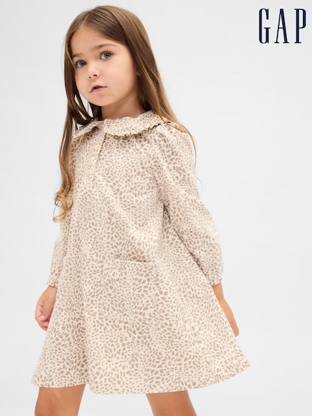 Gap Animal Corduroy Ruffle Collar Dress (6mths-5yrs) (G11623) | €33