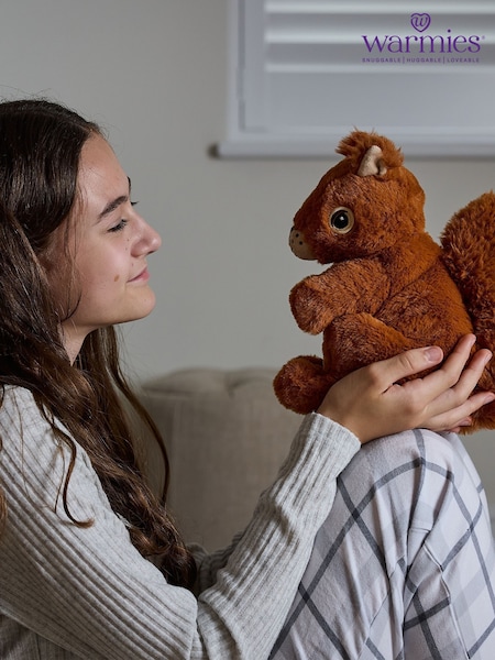 Warmies Red Large   Squirrel  Fully Heatable Plush Toy (G11755) | €32