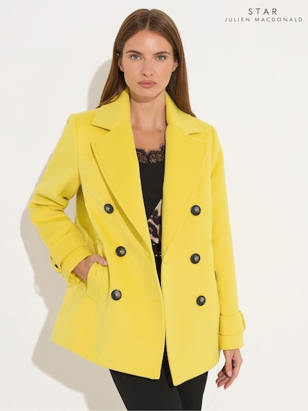 Star by Julien MacDonald Yellow Pea Coat (G12225) | €131