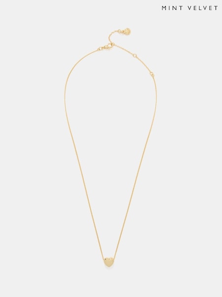 Mint Velvet Gold Plated Heart Necklace (G12318) | €53