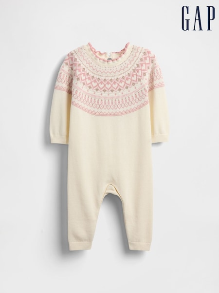 Gap Cream Fairisle Pattern Jumper One-Piece (0-24mths) (G12365) | € 55