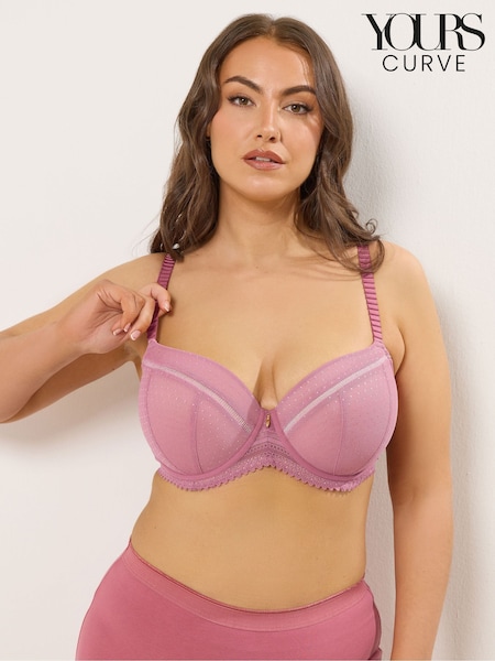 Yours Curve Pink Padded Bra (G12415) | €35