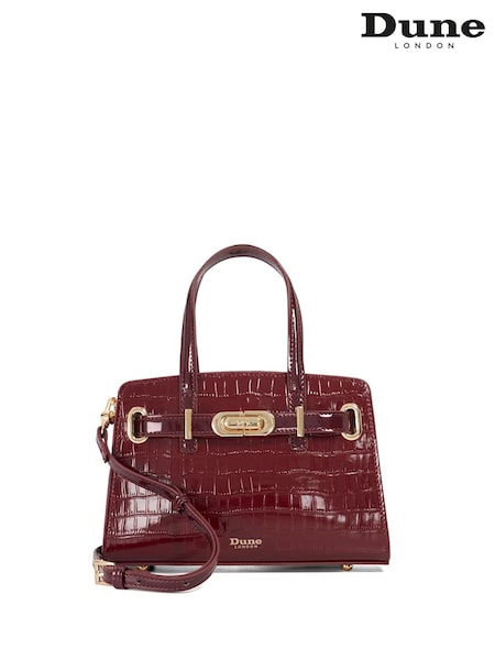 Dune London Red Dinkydefine Mini Belted Tote (G12619) | €152