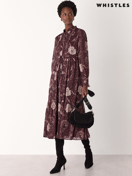 Whistles Floral Dobby Midi Dress (G12825) | 310 €