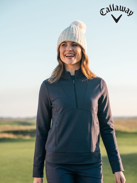 Callaway Apparel Blue 1/2 Zip Soft Touch Pullover Base Layer (G12942) | €113