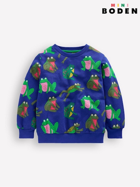 Boden Blue Everyday Printed Sweatshirt (G12964) | 134 QAR - 158 QAR