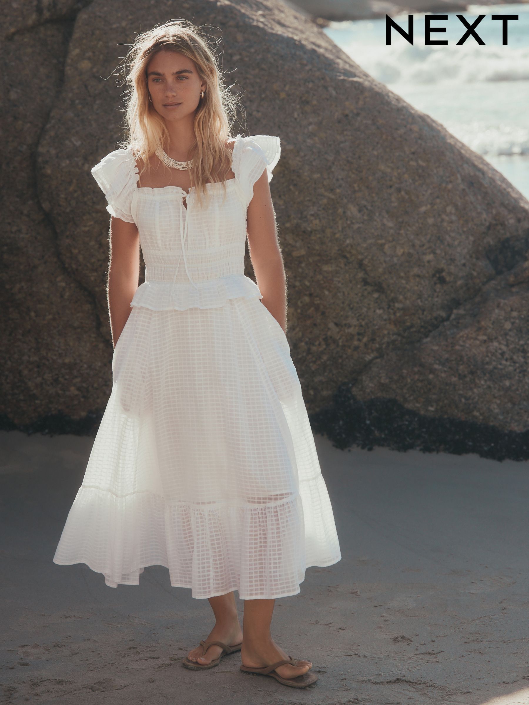 Buy Women's Dresses 100% Cotton Summer Dress Online | Next Japan