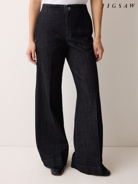 Jigsaw Blue Myrtle Pressed Crease Jeans (G13268) | AED728