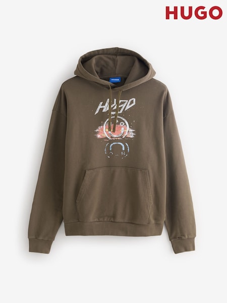 HUGO Brown Smiley Hoodie (G13279) | €177