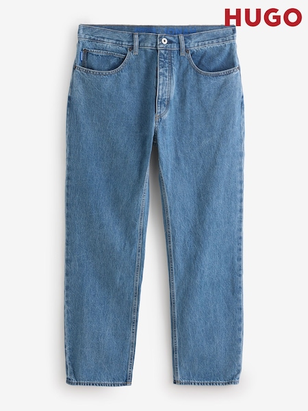 HUGO Light Blue Denim Jonah Straight Fit Denim Jeans (G13302) | €126