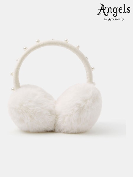 Angels By Accessorize Natural Girls Pearl Embellished Earmuffs (G13419) | €16