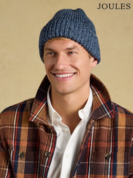 Blue - Regular Joules Hammond Beanie Hat