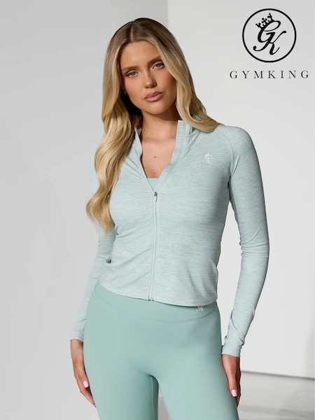 Gym King Green 365 Full Zip Funnel Jacket (G13699) | R$ 375