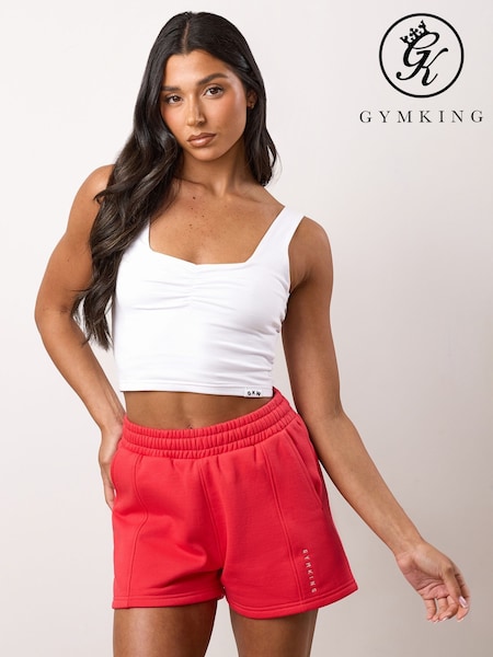 Gym King White Ruched Jersey Vest (G13703) | R$ 180