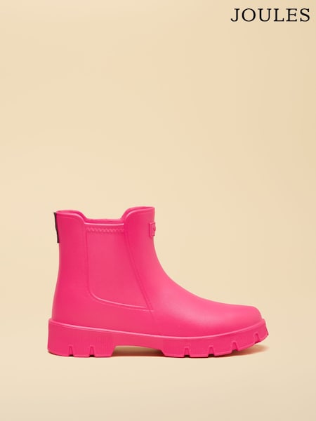 Bright Pink - Joules Raindance Eva Lightweight Ankle Wellies