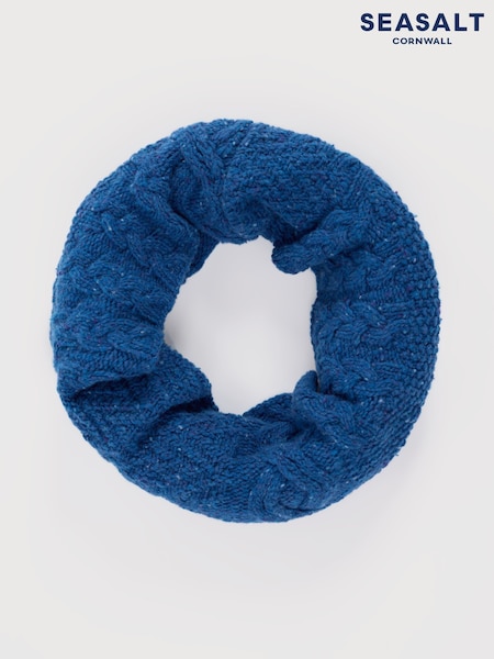 Seasalt Cornwall Blue Handweaver Snood (G14116) | AED268