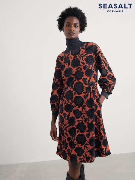 Seasalt Cornwall Orange Herb Garden Dress (G14133) | €102