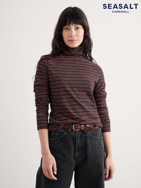 Seasalt Cornwall Black Landing Roll Neck Top (G14136) | €37