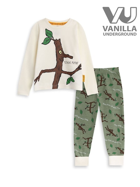 Vanilla Underground Brown Gruffalo & Friends Stickman Long Sleeve Long Leg Pyjamas Set (G14492) | €21.50