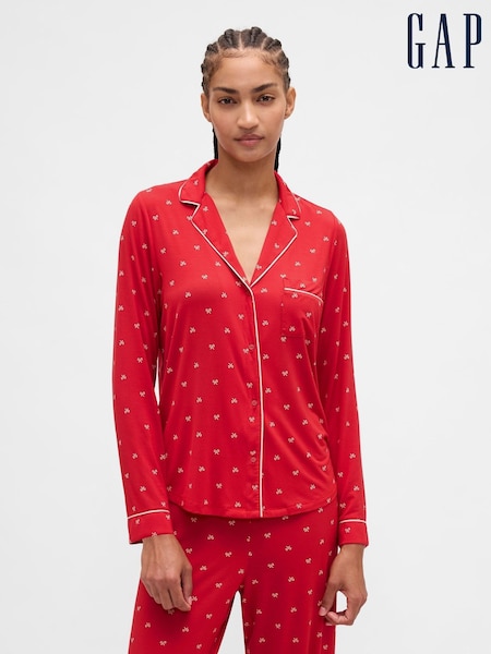 Gap Red Softest Modal Pyjamas Shirt (G14570) | €38