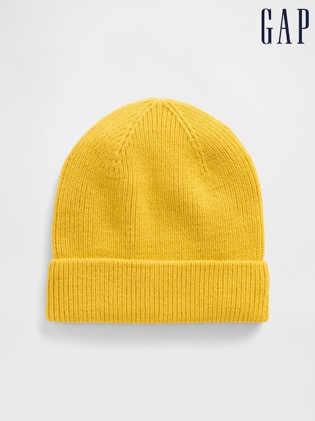 Gap Yellow Ribbed Beanie (G14581) | €19