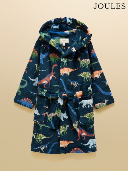 Navy Dino - Joules Boys' Snug Dressing Gown
