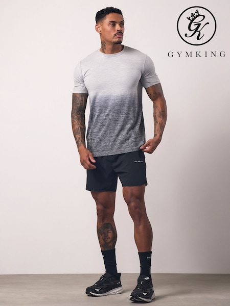 Gym King Black Relentless Ombre Seamless T-Shirt (G14787) | €40