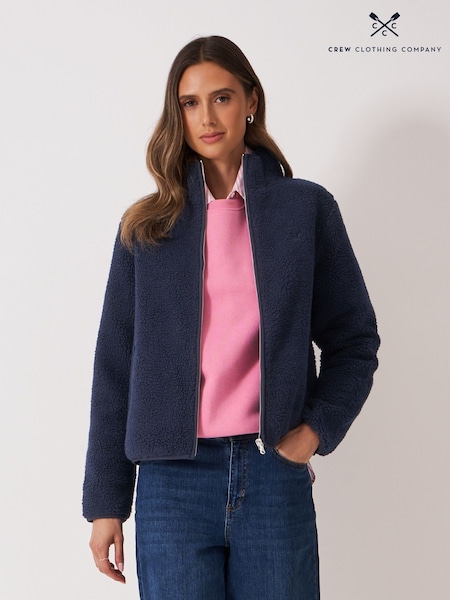 Crew Clothing Boucle Bonded Zip Through Fleece (G14810) | ‏359 ر.ق.