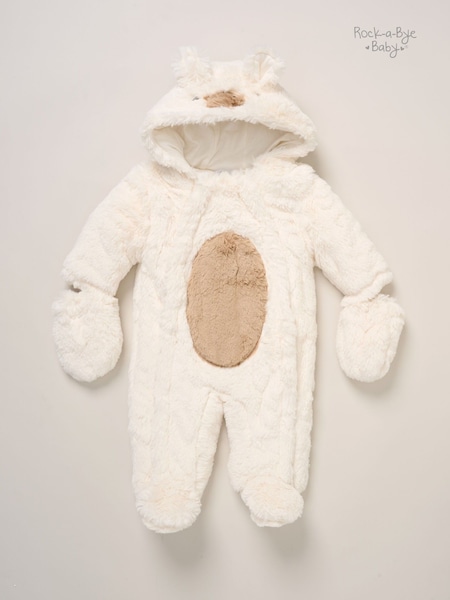Rock-A-Bye Baby Boutique White Bear Pramsuit (G14897) | €45