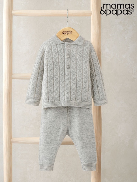 Mamas & Papas Cable Knit Jumper & Trouser Set (G15046) | 50 €